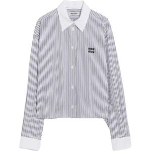 Miu Miu, Dames, Blouses & Shirts, Veelkleurig, Maat: XS