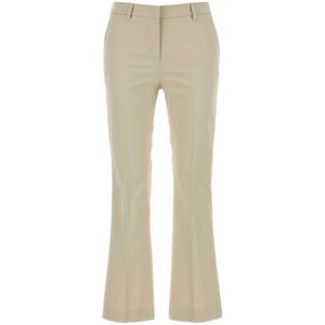 PT Torino, Dames, Broeken, Beige, Maat: M Katoen,