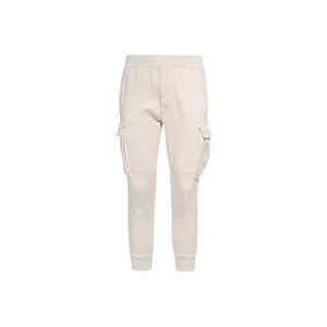 Dsquared2 Wijde Katoenen Joggingbroek , Beige , Heren , Maat: S