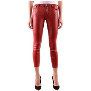 J Brand, Dames, Jeans, Rood, Maat: W26 Katoen,