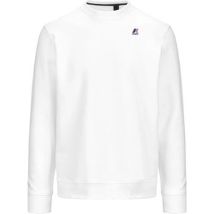 K-Way, Heren, Sweatshirts & Hoodies, Wit, Maat: XL Katoen,