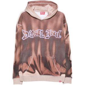 Diesel, Heren, Sweatshirts & Hoodies, Veelkleurig, Maat: M