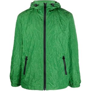Diesel, Heren, Jassen, Groen, Maat: S Nylon,
