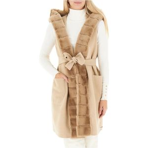Marella, Dames, Jassen, Beige, Maat: XL Synthetisch,