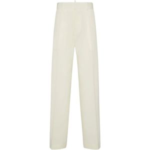 Dsquared2, Dames, Broeken, Wit, Maat: XS Wol,