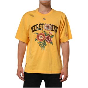 Dolce & Gabbana, Heren, Tops, Geel, Maat: L Katoen,