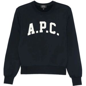A.p.c., Dames, Sweatshirts & Hoodies, Blauw, Maat: S