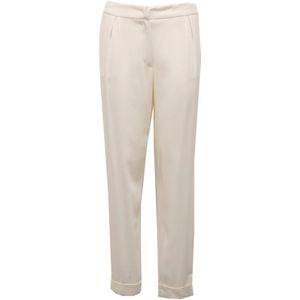 Fabiana Filippi, Dames, Broeken, Wit, Maat: M Viscose,