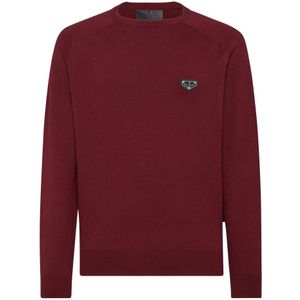 Philipp Plein, Heren, Truien, Bruin, Maat: XS Katoen,