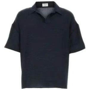 Saint Laurent, Heren, Tops, Blauw, Maat: XL