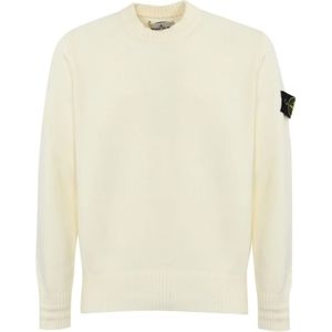 Stone Island, Heren, Truien, Beige, Maat: XL Katoen,