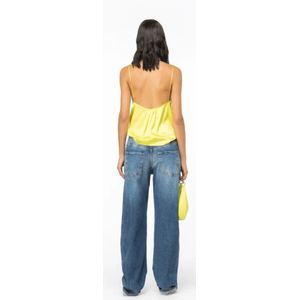 Pinko, Dames, Tops, Geel, Maat: M Zijde,