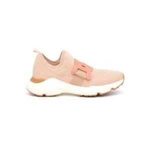 Tod's Luxe Rosa Sneakers , Pink , Dames , Maat: 36 EU