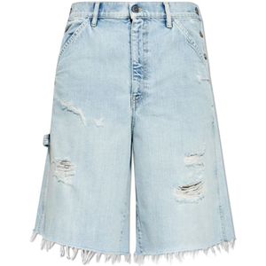 Golden Goose, Heren, Korte broeken, Blauw, Maat: W30 Denim,