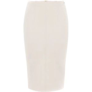 Elisabetta Franchi, Dames, Rokken, Grijs, Maat: M Wol,