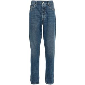 Brunello Cucinelli, Heren, Jeans, Blauw, Maat: M Denim,