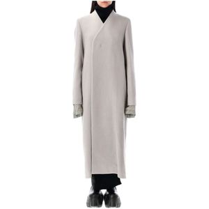 Rick Owens, Dames, Mantels, Grijs, Maat: XS Wol,