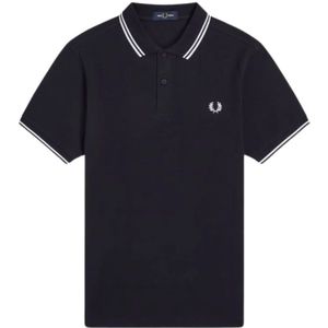Fred Perry, Heren, Tops, Blauw, Maat: M