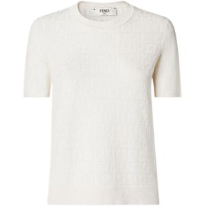 Fendi, Dames, Tops, Wit, Maat: XS