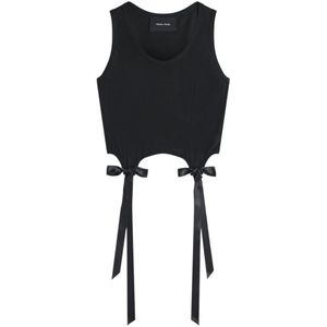 Simone Rocha, Dames, Tops, Zwart, Maat: M Katoen,