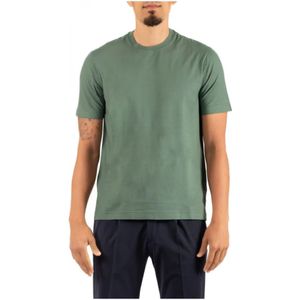 Filippo De Laurentiis, Heren, Tops, Groen, Maat: M Katoen,