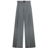 Liu Jo - ECS Pant.pieghe Mf 5269 Ts 224 - Wijde Palazzo Broek - Grijs - Dames