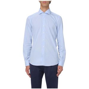 Fay, Heren, Overhemden, Blauw, Maat: 3XL Katoen,