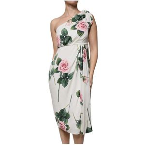 Dolce & Gabbana - Jurk - Veelkleurig - Midi - Mouwloos - Zijde