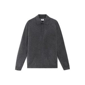 Woolrich Stijlvolle Sweater voor Mannen/Vrouwen , Gray , Heren , Maat: L