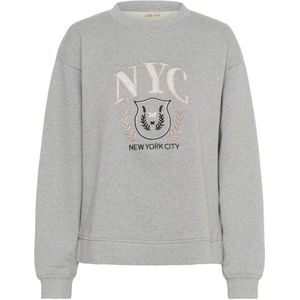 Cream, Dames, Sweatshirts & Hoodies, Grijs, Maat: M Leer,