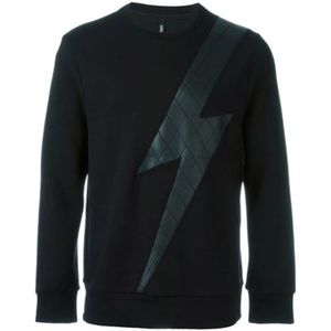 Neil Barrett, Heren, Sweatshirts & Hoodies, Zwart, Maat: S Katoen,