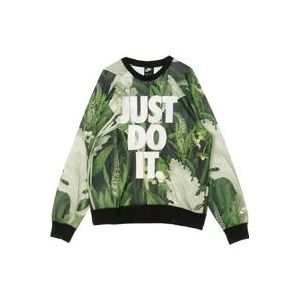 Nike Licht Crew Floral Sweatshirt , Multicolor , Heren , Maat: L