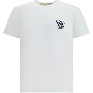 Valentino, Heren, Tops, Wit, Maat: S Katoen,