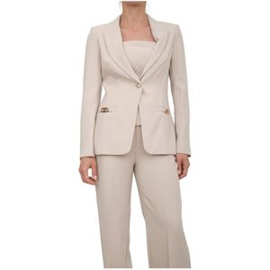 Guess, Dames, Jassen, Beige, Maat: L Poliester,