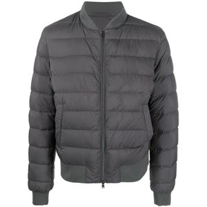Herno, Heren, Jassen, Grijs, Maat: XL Nylon,