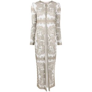 Valentino, Dames, Jurken, Grijs, Maat: S