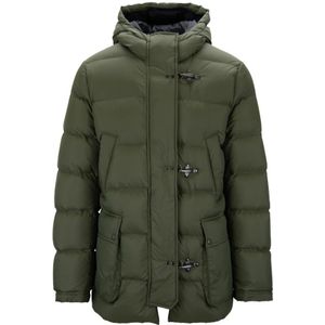 Fay, Heren, Jassen, Groen, Maat: 2XL Polyamide,