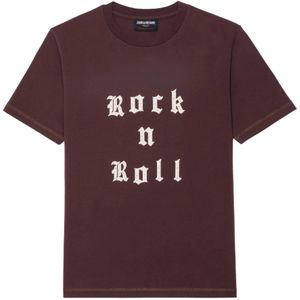 Zadig & Voltaire, Dames, Tops, Paars, Maat: M Katoen,