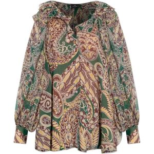 Etro, Dames, Blouses & Shirts, Veelkleurig, Maat: S Zijde,