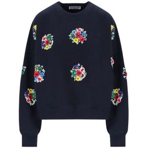 Essentiel Antwerp, Dames, Sweatshirts & Hoodies, Blauw, Maat: M Katoen,