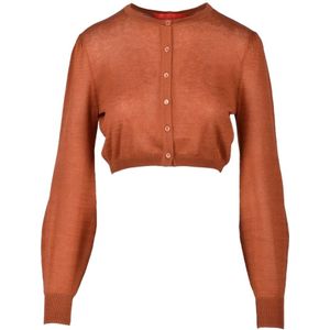Wild Cashmere, Dames, Truien, Bruin, Maat: S Zijde,