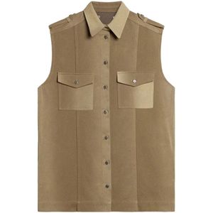 Golden Goose - Kaki Aw 25 - Gebreide Jas - Dames