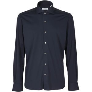 Orian, Heren, Overhemden, Blauw, Maat: S Polyamide,