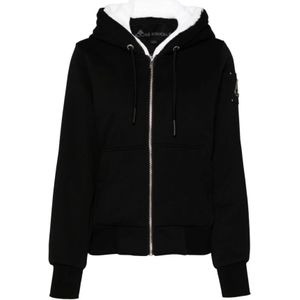 Moose Knuckles, Dames, Sweatshirts & Hoodies, Zwart, Maat: S Katoen,