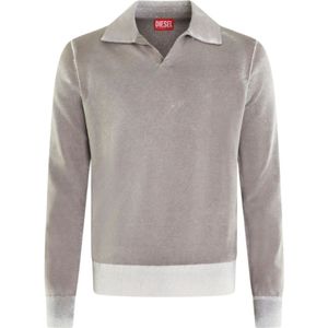 Diesel, Heren, Truien, Grijs, Maat: S