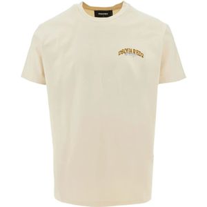 Dsquared2, Heren, Tops, Beige, Maat: M