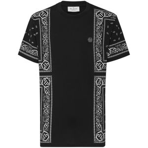 Philipp Plein, Heren, Tops, Zwart, Maat: XL Katoen,