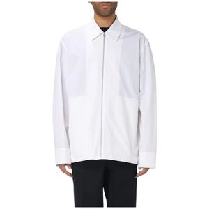Jil Sander, Heren, Jassen, Wit, Maat: L Katoen,