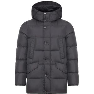 Woolrich, Heren, Jassen, Zwart, Maat: M Wol,