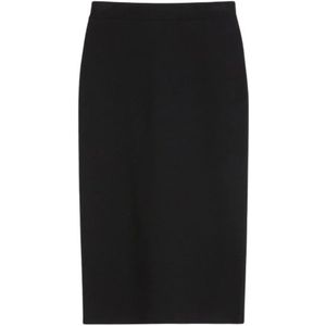 Max Mara Studio, Dames, Rokken, Zwart, Maat: XS Wol,